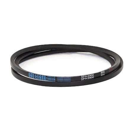 D&D SPA2900 Metric V-Belt, 2900mm Outside Length, 13 mm Top Width, 10 mm Thickness, 1 Ribs SPA2900